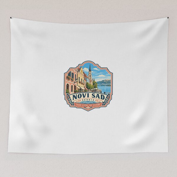 Item preview, Novi Sad Serbia Color Along The Danube Travel Destination City Pride designed and sold by Star3NowForMe.