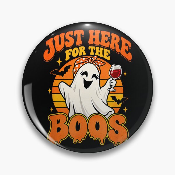 Item preview, Just Here for the Boos Halloween Ghost designed and sold by VioletNance.