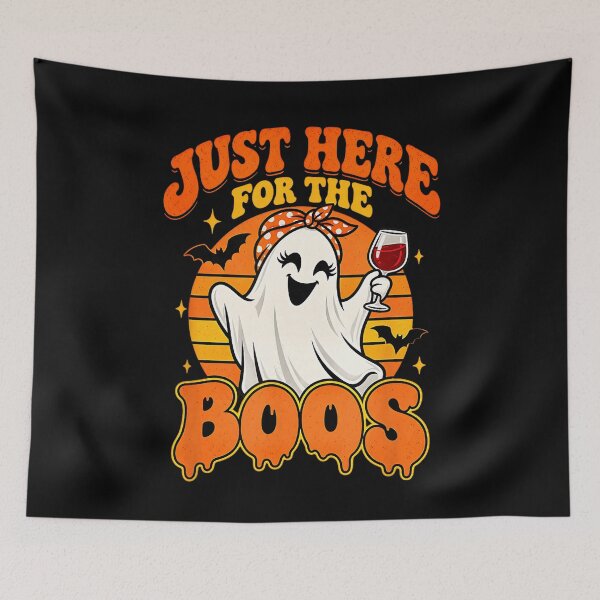 Item preview, Just Here for the Boos Halloween Ghost designed and sold by VioletNance.