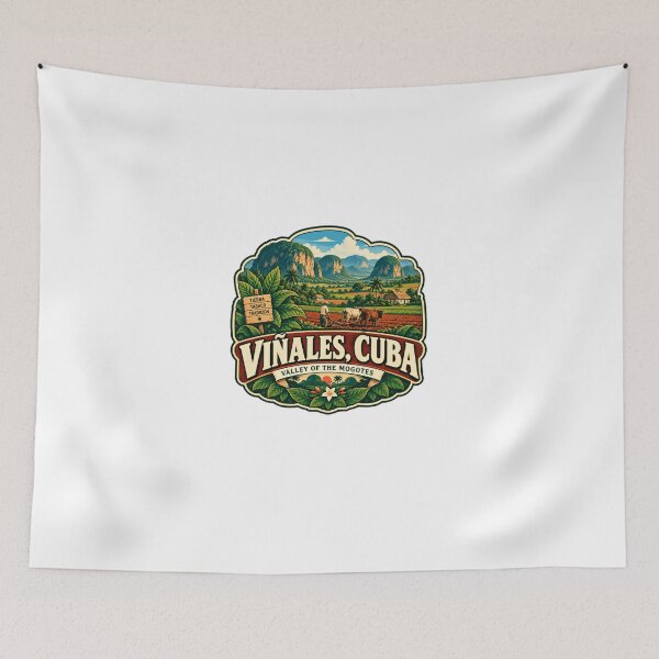 Item preview, Viñales, Cuba Valley Of The Mogotes Tobacco Farming Travel Destination designed and sold by Star3NowForMe.