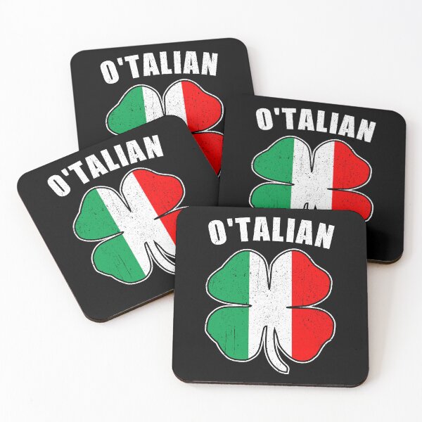 Item preview, O'talian - Shamrock Italy Flag Italian St Patricks day designed and sold by definoyurie.