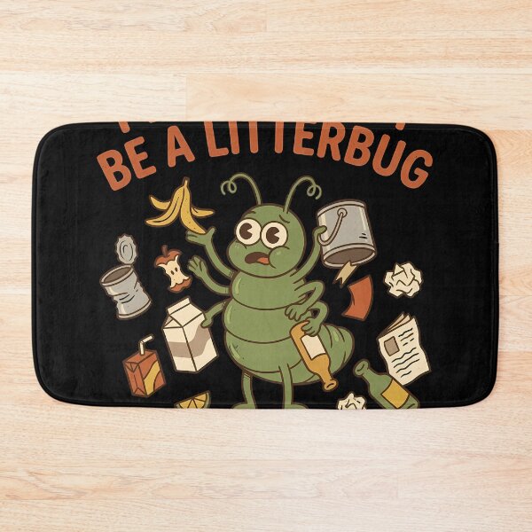 Item preview, Retro Please Don't Be a Litterbug Cartoon designed and sold by OwenFuhrman.