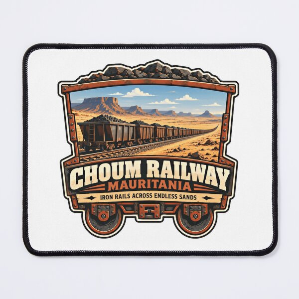Item preview, Choum Railway Mauritania Iron Rails Across Endless Sands Train Lover Railway Enthusiast Travel designed and sold by Star3NowForMe.