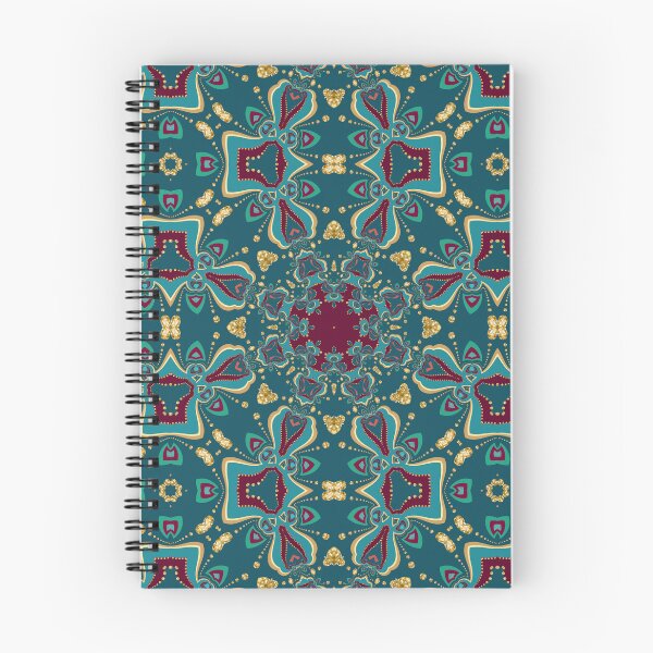 Item preview, Teal Burgundy Gold Pattern V1 designed and sold by webgrrl.