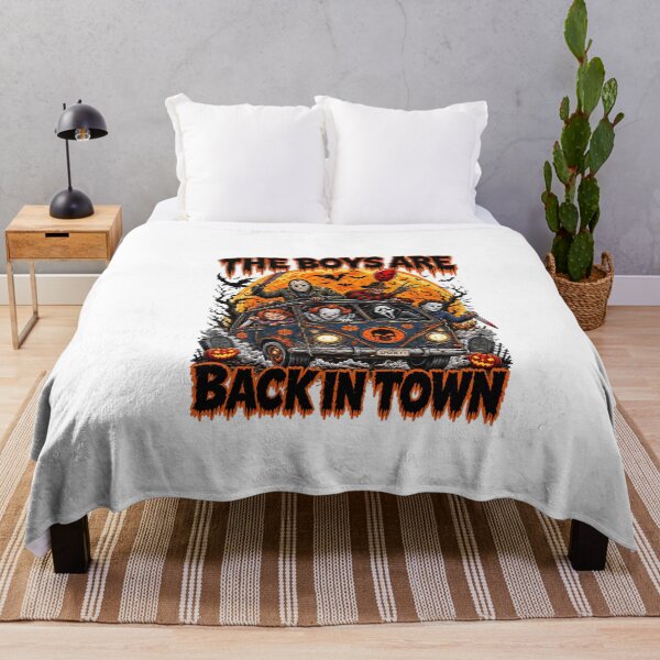 Item preview, The Boys Are Back In Town Horror Villains In Van Halloween Graphic designed and sold by dartoffofo⭐⭐⭐⭐⭐.