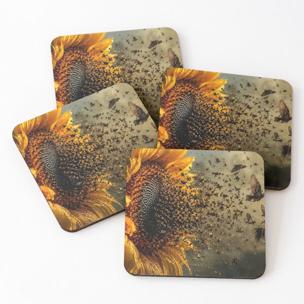 Item preview, Seasons Change | Surreal Sunflower Art Prints designed and sold by UrbanTempleArt.