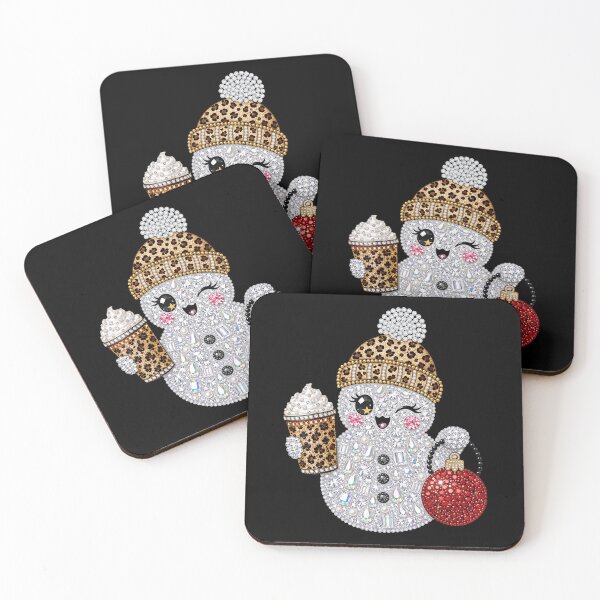 Item preview, Bling Snowman Leopard Print Christmas Holiday Winter designed and sold by winterroseaa.