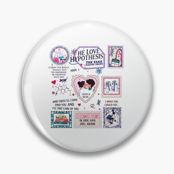 Item preview, The Love Hypothesis stamps vintage  designed and sold by vdzooart.