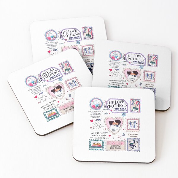 Item preview, The Love Hypothesis stamps vintage  designed and sold by vdzooart.