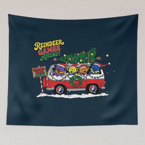 Item preview, Reindeer Games Grateful Dead Holiday Bus designed and sold by IowanOutfitter.
