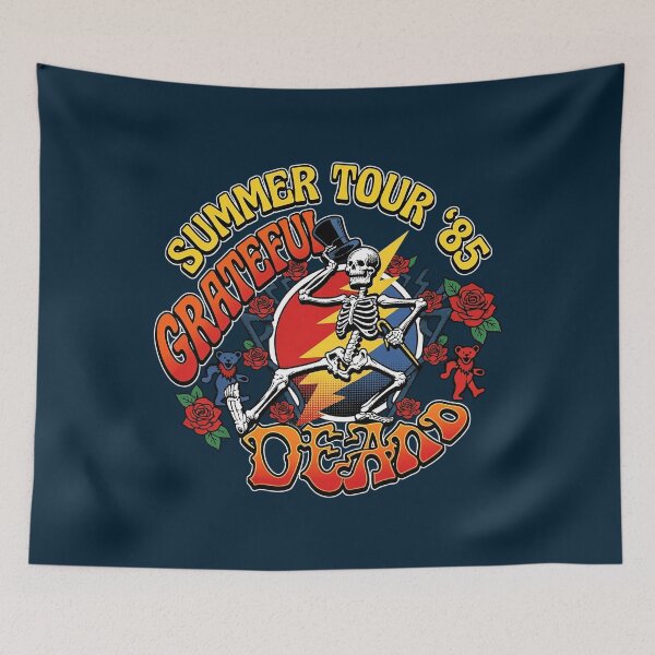 Item preview, Summer Tour 85 Grateful Dead Skeleton designed and sold by IowanOutfitter.