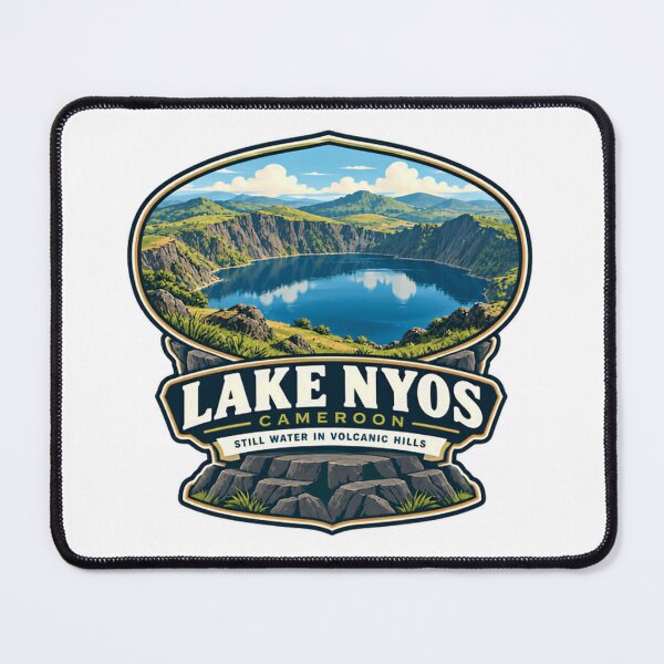 Item preview, Lake Nyos Cameroon Still Water In Volcanic Hills African Travel Geology Landmark designed and sold by Star3NowForMe.