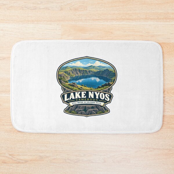 Item preview, Lake Nyos Cameroon Still Water In Volcanic Hills African Travel Geology Landmark designed and sold by Star3NowForMe.