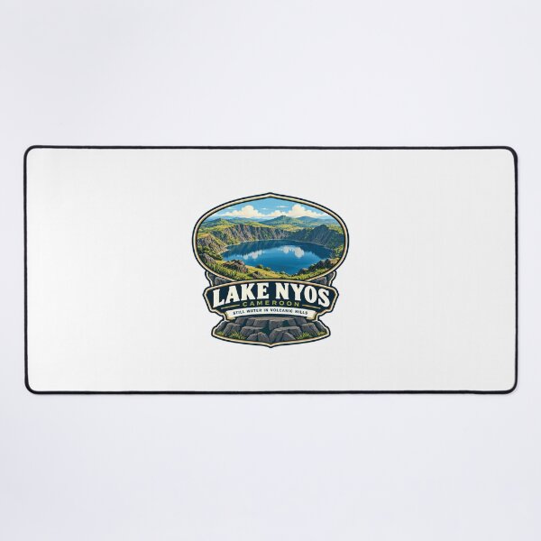 Item preview, Lake Nyos Cameroon Still Water In Volcanic Hills African Travel Geology Landmark designed and sold by Star3NowForMe.