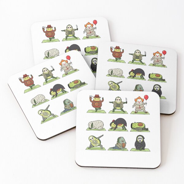 Item preview, Horror Movie Avocado Yoga Poses Halloween Spooky Fitness Humor designed and sold by winterroseaa.