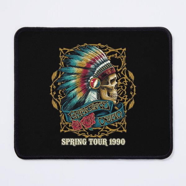Item preview, Spring Tour 1990 Feather Skull Design designed and sold by IowanOutfitter.