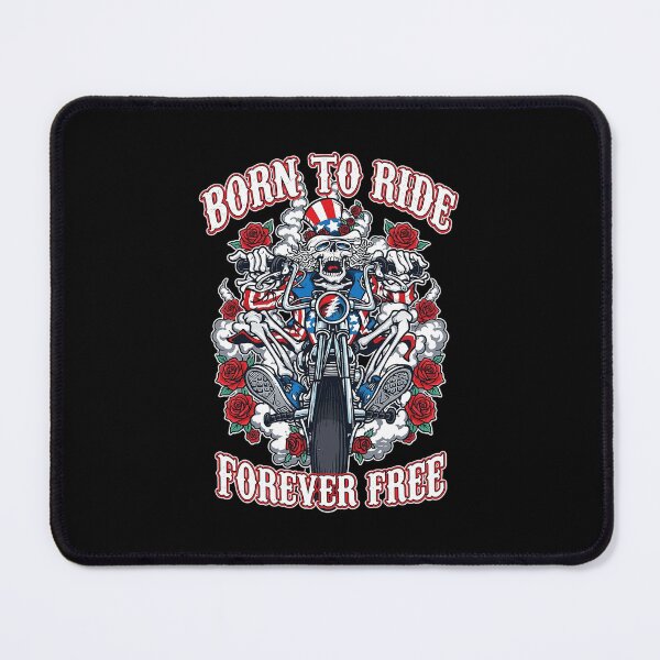 Item preview, Born to Ride Forever Free Skeleton Bike designed and sold by IowanOutfitter.