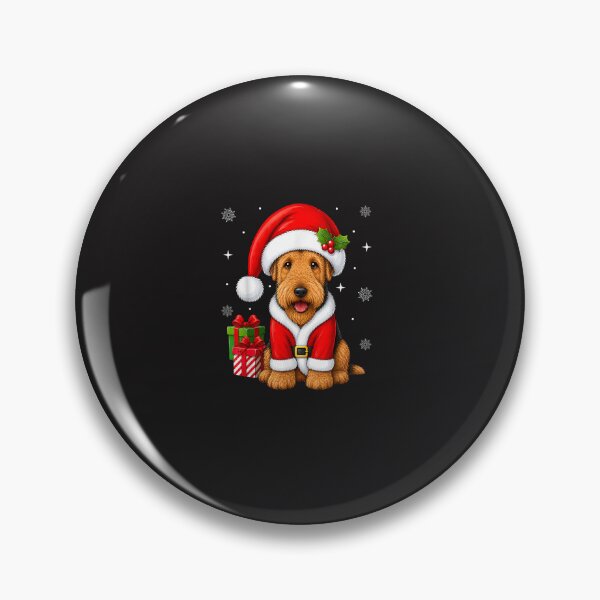Item preview, Airedale Terrier Christmas Santa Dog Cute Xmas Present designed and sold by kiralynstration.