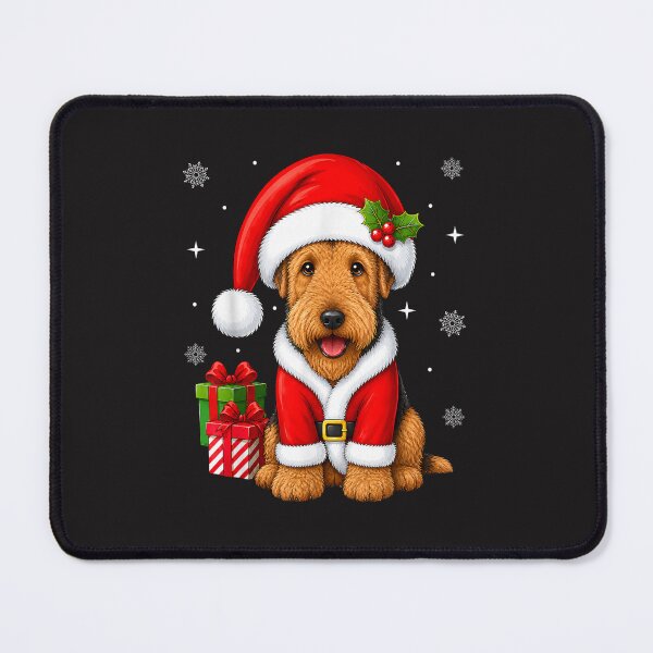 Item preview, Airedale Terrier Christmas Santa Dog Cute Xmas Present designed and sold by kiralynstration.