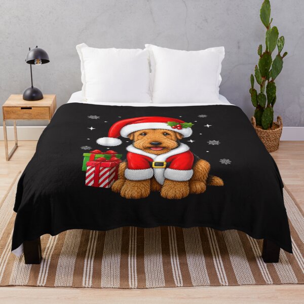 Item preview, Airedale Terrier Christmas Santa Dog Cute Xmas Present designed and sold by kiralynstration.