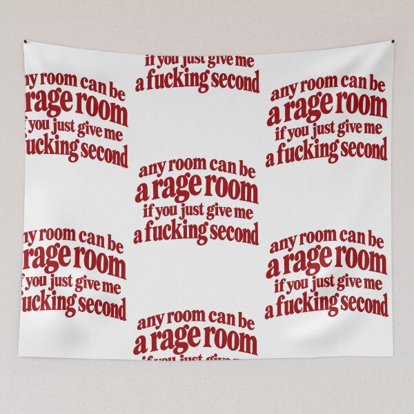 Item preview, Any Room Can Be A Rage Room Sarcastic Retro Typography Design designed and sold by gamoreRony.