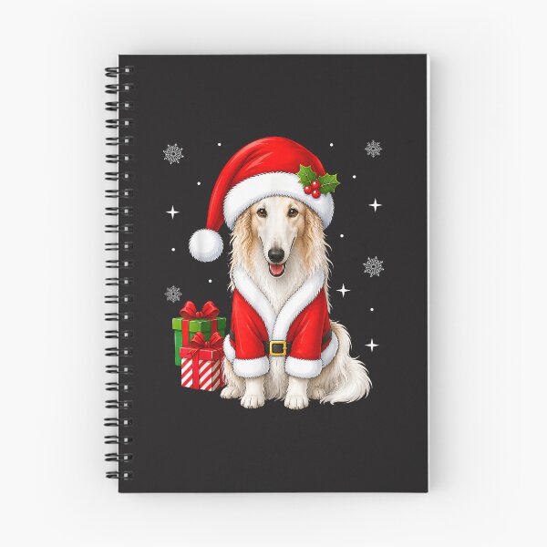 Item preview, Borzoi Dog Christmas Santa Cute Festive Xmas Gift designed and sold by kiralynstration.