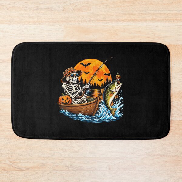 Item preview, Halloween Skeleton Fishing Largemouth Bass designed and sold by VioletNance.