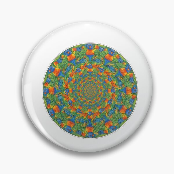 Item preview, Rainbow Lorikeet Tessellation 2 designed and sold by Melanie's Midnight Marvels.