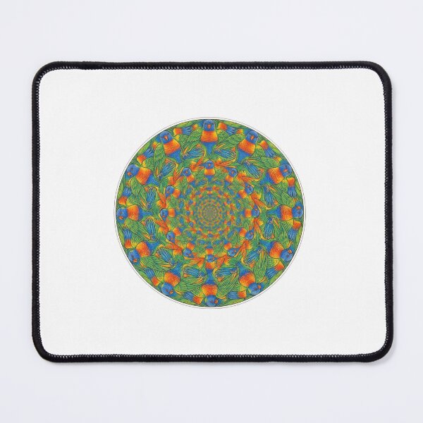 Item preview, Rainbow Lorikeet Tessellation 2 designed and sold by Melanie's Midnight Marvels.