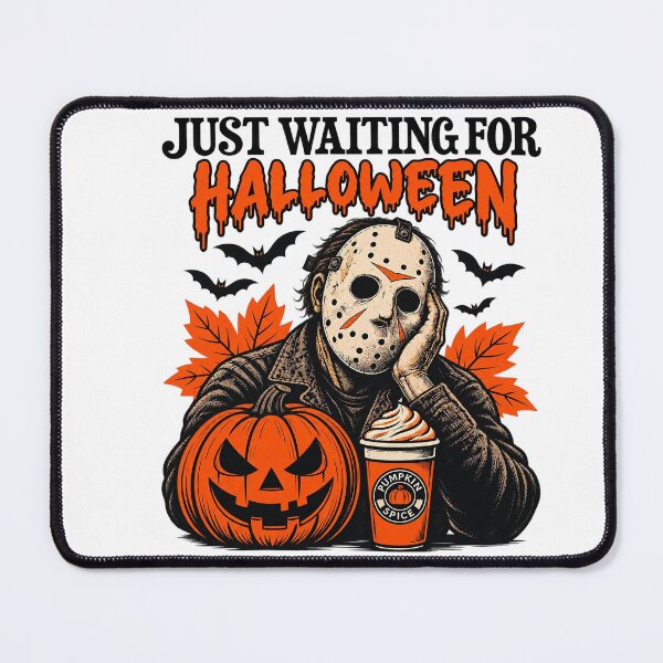 Item preview, Jason-Voorhees Chillin With Pumpkin Spice Latte Halloween Graphic designed and sold by dartoffofo⭐⭐⭐⭐⭐.