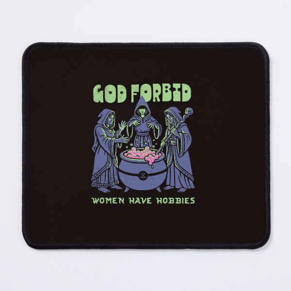 Item preview, God Forbid Women Have Hobbies Witch Feminist Halloween designed and sold by ImeldaSparks.