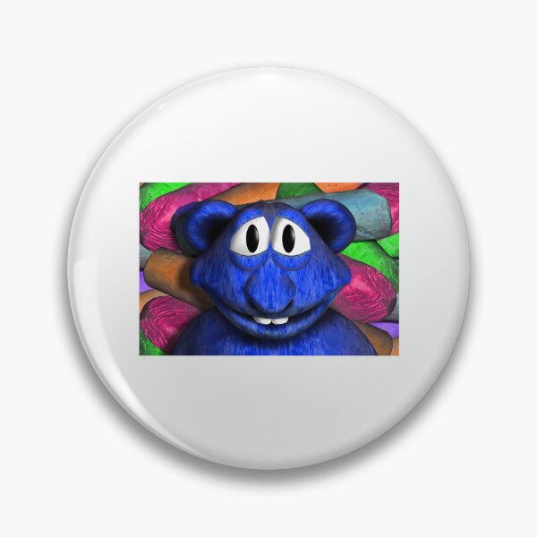 Item preview, Blue Chalk Monster With Bear Ears designed and sold by pedersonceles27.