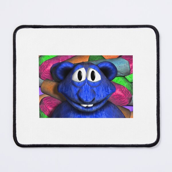 Item preview, Blue Chalk Monster With Bear Ears designed and sold by pedersonceles27.