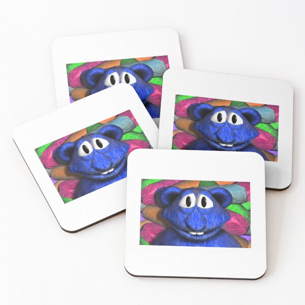 Item preview, Blue Chalk Monster With Bear Ears designed and sold by pedersonceles27.