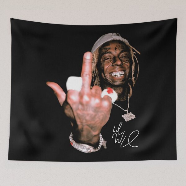 Item preview, Lil Wayne Tunechi Hand Sign Portrait designed and sold by ArtbySunRaeer.
