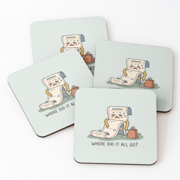 Item preview, Where Did It All Go? | Cute Receipt Money Humor designed and sold by MrDev.