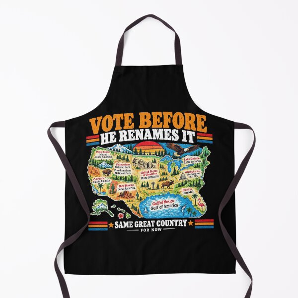 Item preview, Vote Before He Renames It, Anti Trump designed and sold by Niykos570.