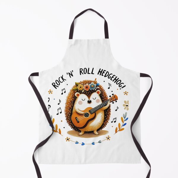 Item preview, Rock 'N' Roll Hedgehog Playing Guitar Whimsical Design designed and sold by DEC02.