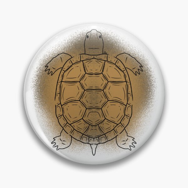 Item preview, Brown Tortoise Line-art (Brown) designed and sold by Burnt_Pikachu.