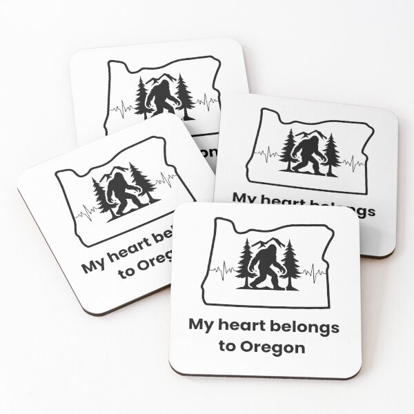 Item preview, My Heart Belongs to Oregon – Bigfoot designed and sold by GiftableGems.