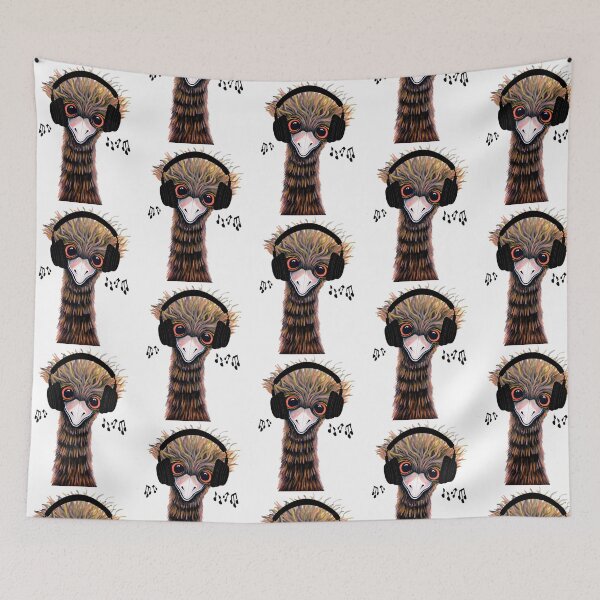 Item preview, Groovy Emu designed and sold by Linda Callaghan.