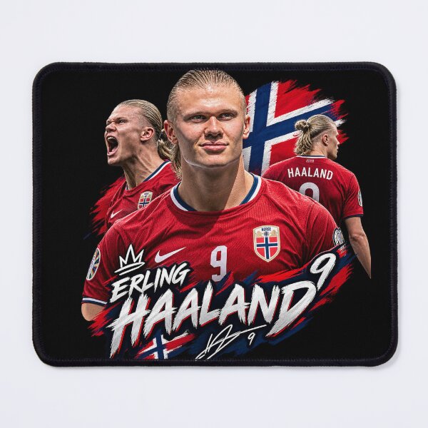 Item preview, Haaland Viking Footballer Sticker | Norwegian Soccer Legend | Erling Haaland Football Art designed and sold by Yourt-shirtyou.
