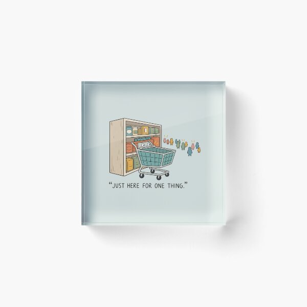 Item preview, Just Here for One Thing | Cute Grocery Shopping Humor designed and sold by MrDev.