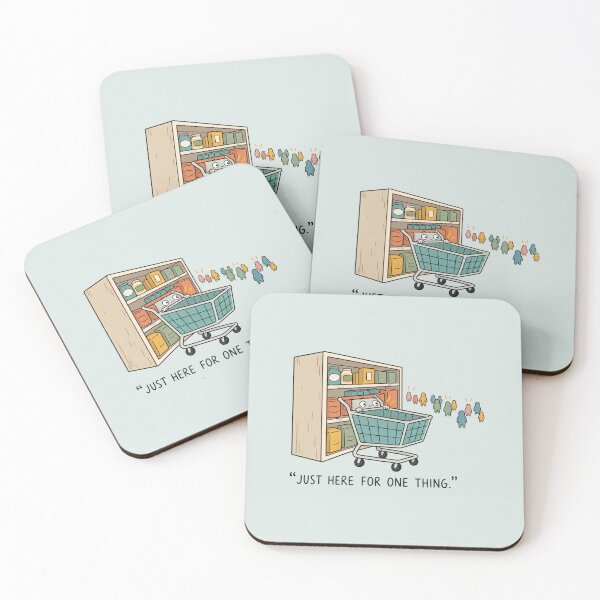 Item preview, Just Here for One Thing | Cute Grocery Shopping Humor designed and sold by MrDev.