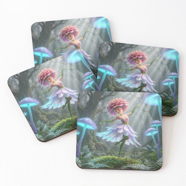 Item preview, Zinnia Flower Nymph Dances in an Enchanted Wood designed and sold by Tridentulus.