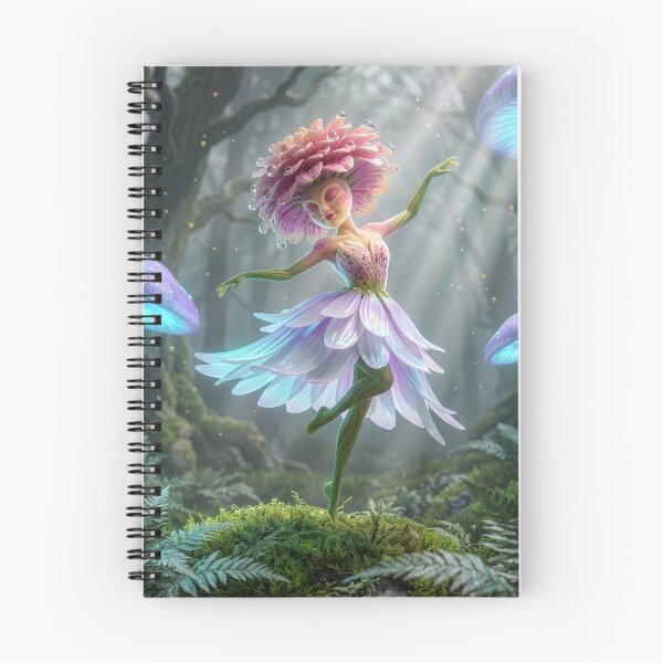 Item preview, Zinnia Flower Nymph Dances in an Enchanted Wood designed and sold by Tridentulus.