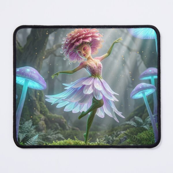 Item preview, Zinnia Flower Nymph Dances in an Enchanted Wood designed and sold by Tridentulus.