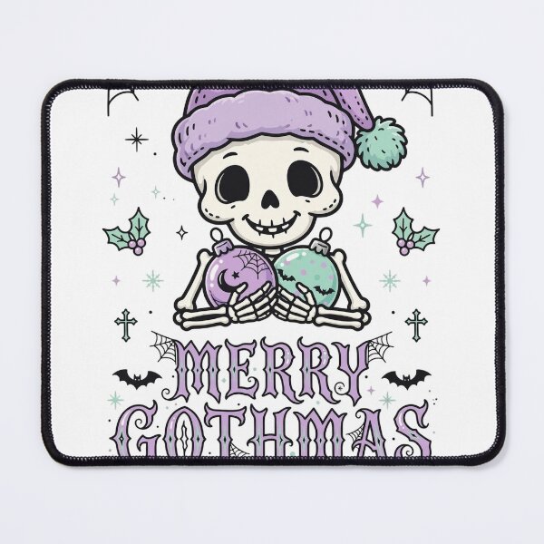Item preview, Merry Gothmas Shirt — Pastel Goth Christmas Skeleton Tee designed and sold by unthinkabletees.