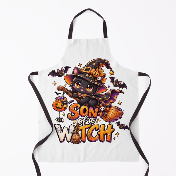 Item preview, Son of a Witch Halloween cat witch designed and sold by QuiteOrbit.