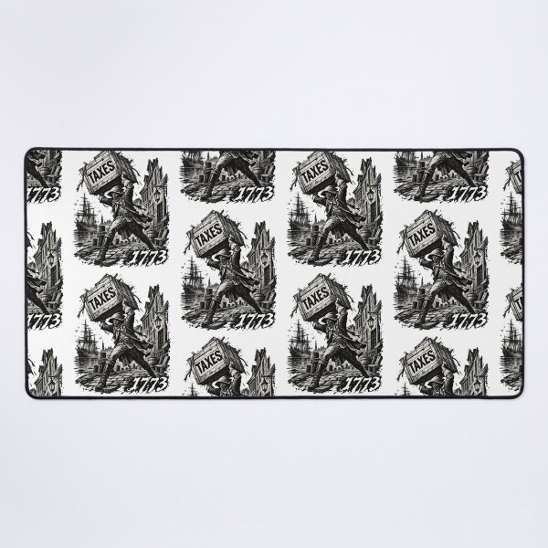Item preview, Boston Tea Party 1773 Throw Taxes Street Art Stencil Design designed and sold by KippyMcCall.